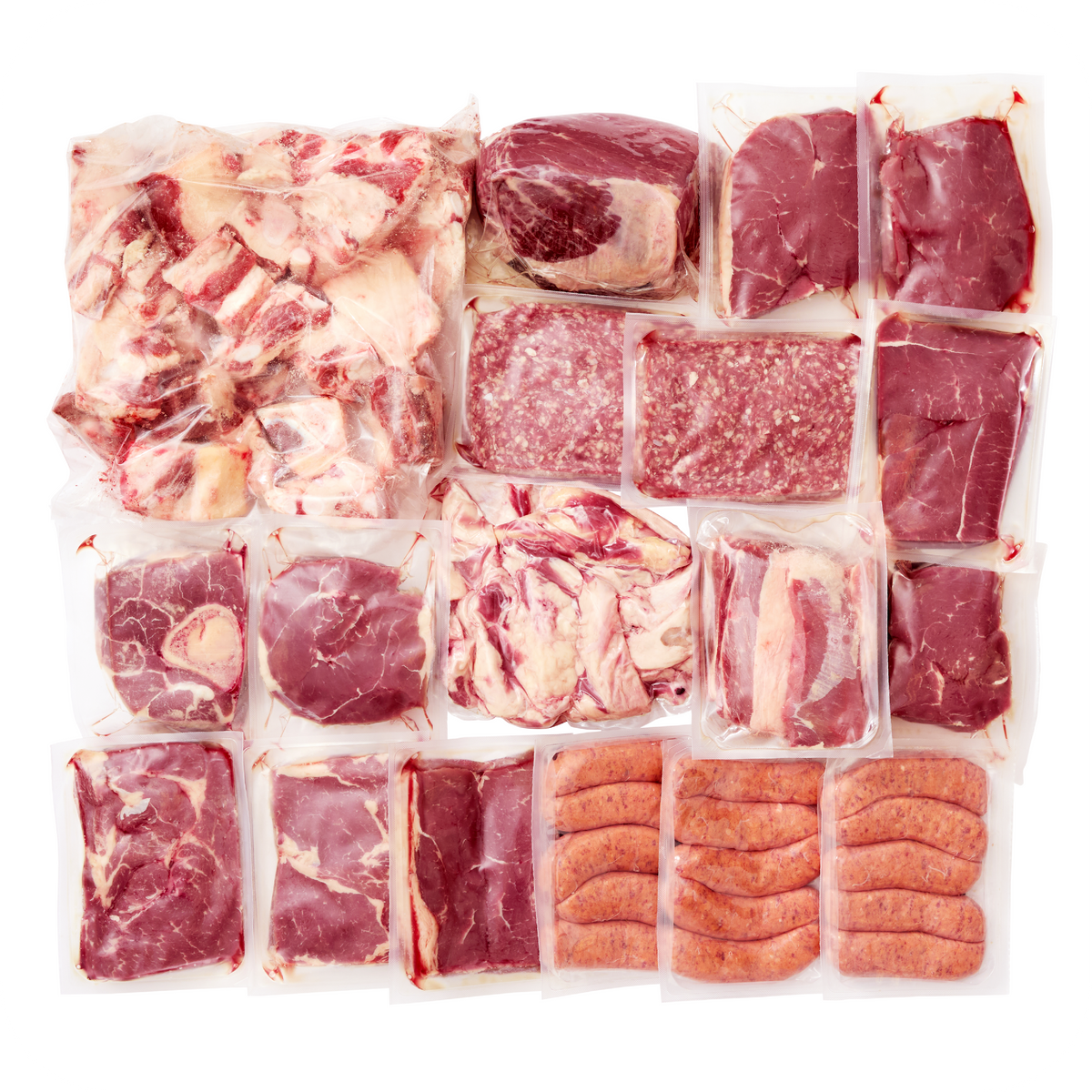 Assorted Beef Set Family Beef Pack 15kg – Farmstead Meats