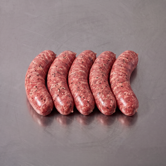 Cracked Pepper & Worcestershire Thick Sausages ~500g