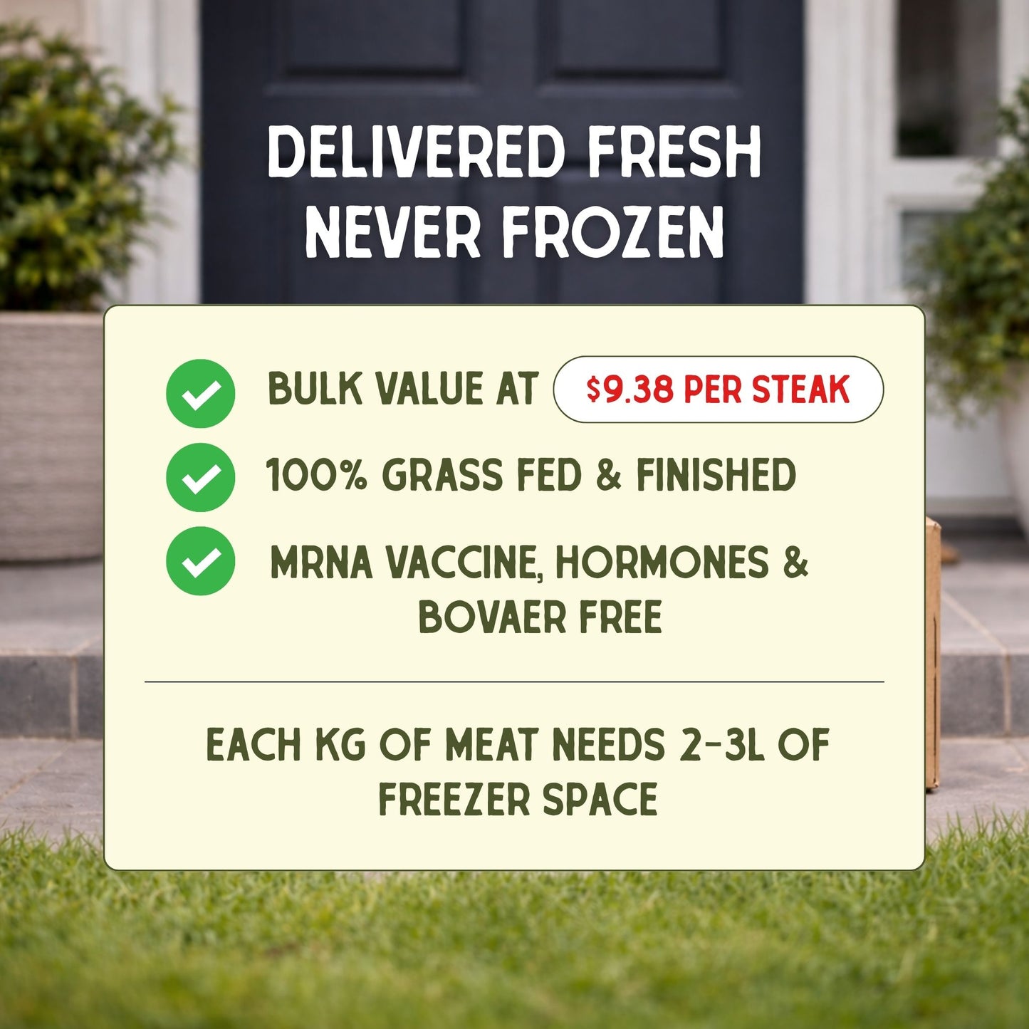 Grass Fed New York Sirloin Bulk Buy 4kg