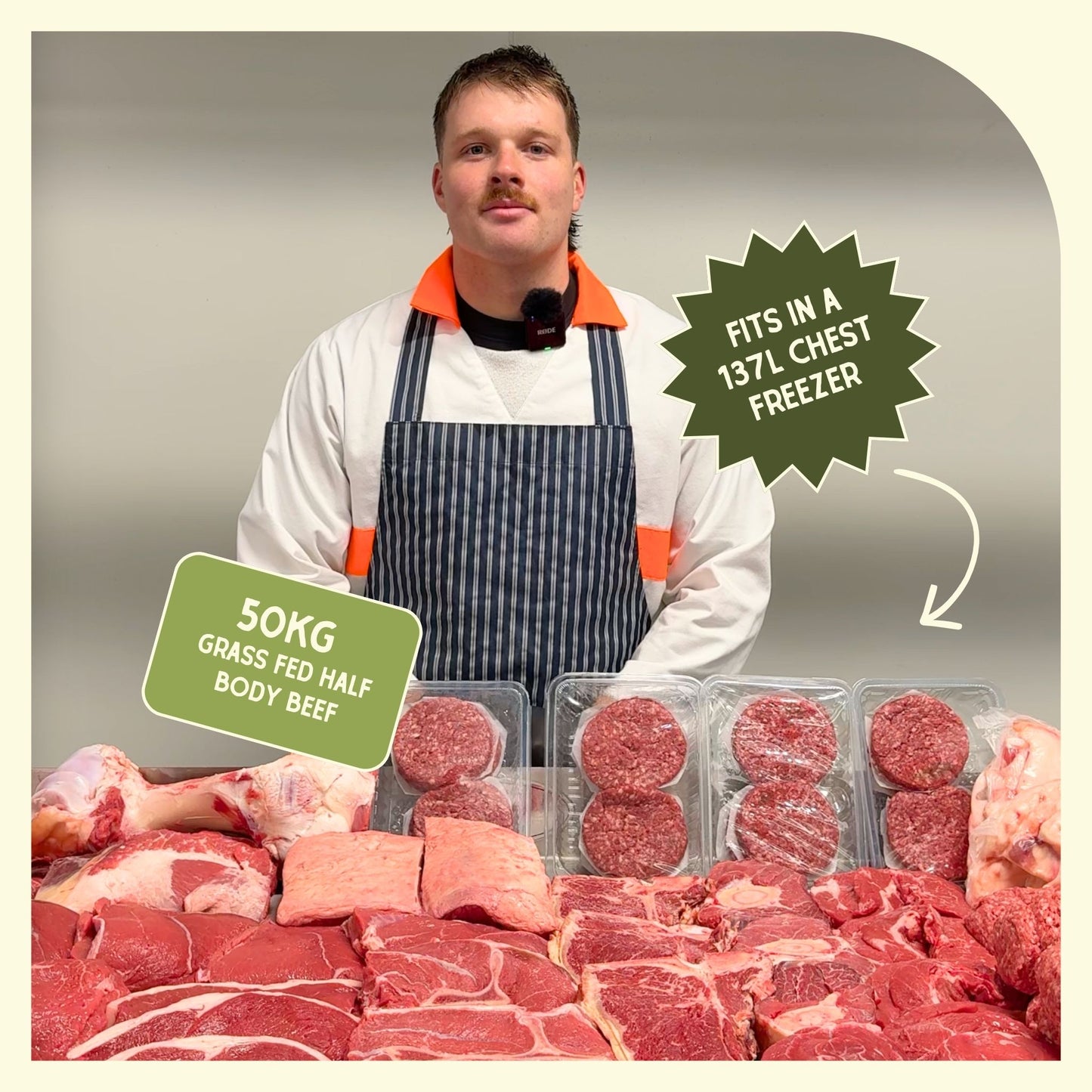 Grass Fed Beef 1/4 Body ~50kg