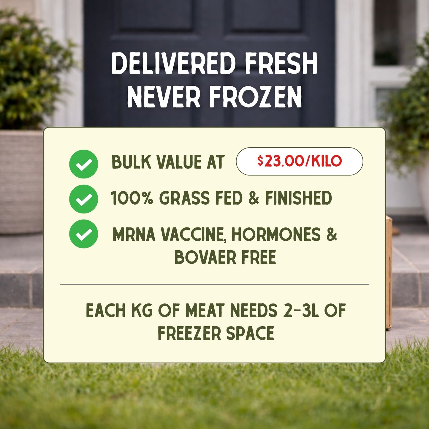 Grass Fed Diced Beef Bulk Buy 5kg