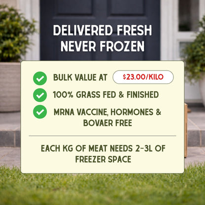 Grass Fed Diced Beef Bulk Buy 5kg