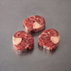 Grass Fed Beef Osso Bucco ~500g on stainless steel butcher's bench