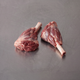 Grass Fed Lamb Shank ~600g on stainless steel butcher's bench